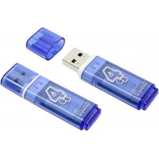 Флеш-накопитель USB 4GB Smartbuy Glossy синий (SB4GBGS-B)