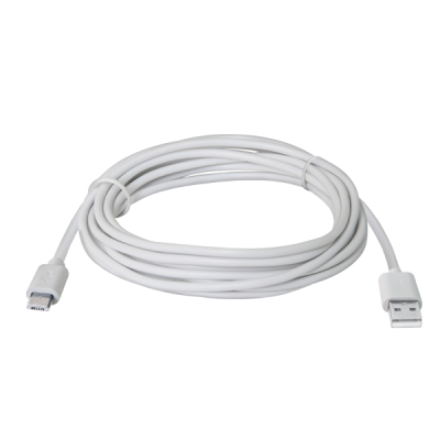 Кабель USB Defender USB08-10BH USB2.0 белый, AM-MicroBM, 3м