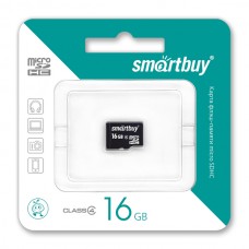 Карта памяти 16GB Smartbuy MicroSDHC Class 4 (SB16GBSDCL4-00)