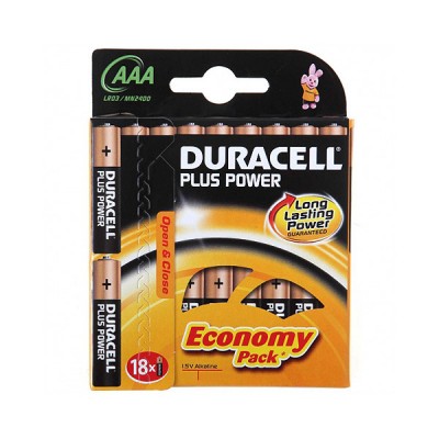 Элемент питания Duracell AAA (LR03) BL18