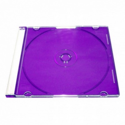Футляр для 1CD 5 мм Slim (фиолетовый) 200 шт