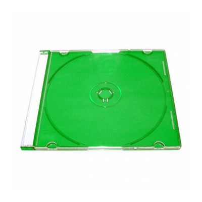 Футляр для 1CD 5 мм Slim (зелёный) 200 шт