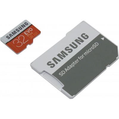 Карта памяти 32GB Samsung Evo Plus MicroSDHC Class 10 UHS-I (MB-MC32GA/RU)