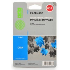 Картридж струйный Cactus CS-CLI451C голубой
