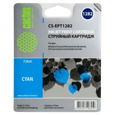 Картридж струйный Cactus CS-EPT1282 голубой