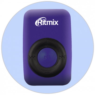 Плеер MP3 Ritmix RF-1010 синий