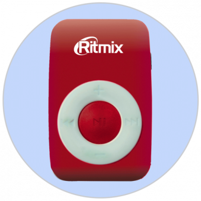 Плеер MP3 Ritmix RF-1010 красный