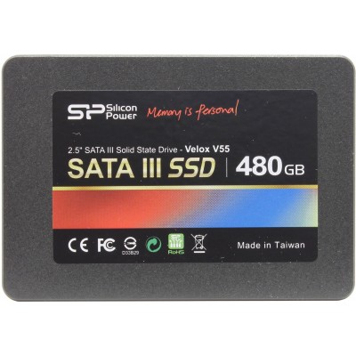 Твердотельный диск 480GB Silicon Power V55, 2.5, SATA III (SP480GBSS3V55S25)