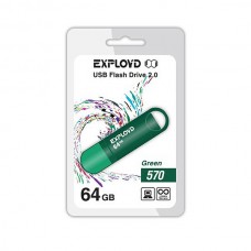 Накопитель USB 64GB Exployd 570 зеленый (EX-64GB-570-Green)