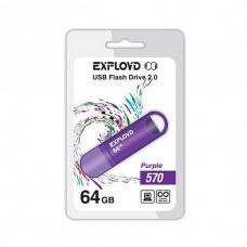 Накопитель USB 64GB Exployd 570 фиолетовый (EX-64GB-570-Purple)