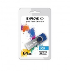 Флеш-накопитель USB 64GB Exployd 530 синий (EX064GB530-Bl)
