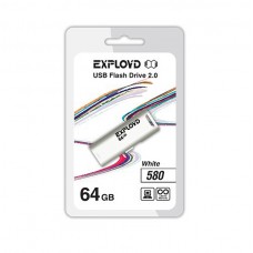 Флеш-накопитель USB 64GB Exployd 580 белый (EX-64GB-580-White)