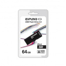 Флеш-накопитель USB 64GB Exployd 580 черный (EX-64GB-580-Black)