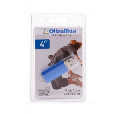 Флеш-накопитель USB 4GB Oltramax 30 синий (OM004GB30-Bl)