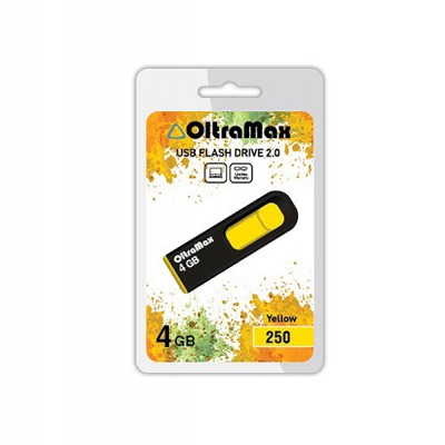 Флеш-накопитель USB 4GB Oltramax 250 желтый