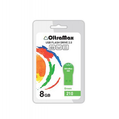 Флеш-накопитель USB 8GB Oltramax 210 зеленый