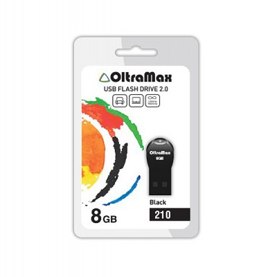 Флеш-накопитель USB 8GB Oltramax 210 черный