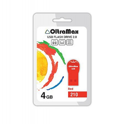 Флеш-накопитель USB 4GB Oltramax 210 красный