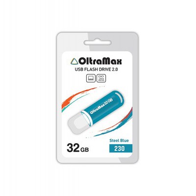 Флеш-накопитель USB 32GB Oltramax 230 синий (OM-32GB-230-St Blue)