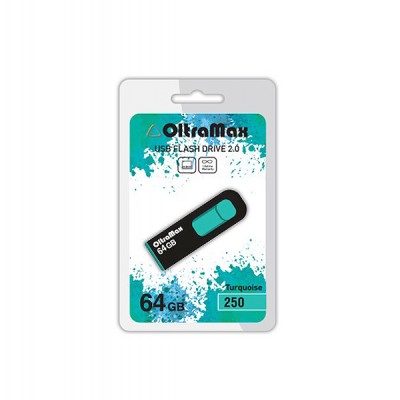 Флеш-накопитель USB 64GB Oltramax 250 бирюзовый