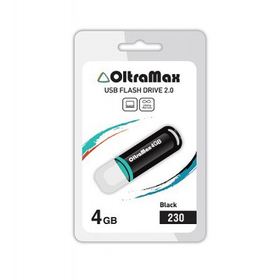 Флеш-накопитель USB 4GB Oltramax 230 черный
