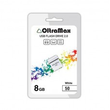 Флеш-накопитель USB 8GB Oltramax 50 белый