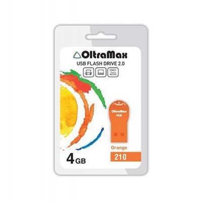Флеш-накопитель USB 4GB Oltramax 210 оранжевый