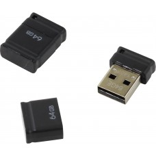 Флеш-накопитель USB 64GB Qumo Nano черный