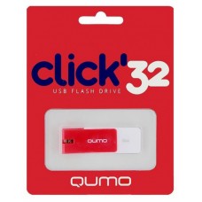 Флеш-накопитель USB 32GB Qumo Click алый