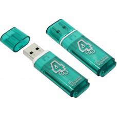 Флеш-накопитель USB 4GB Smartbuy Glossy зеленый