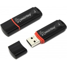 Флеш-накопитель USB 4GB Smartbuy Crown черный (SB4GBCRW-K)