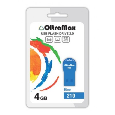 Накопитель USB 4GB Oltramax 210 синий (OM-4GB-210-Blue)