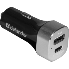 Автомобильное зарядное устройство Defender UCG-01 USB/TYPE-C