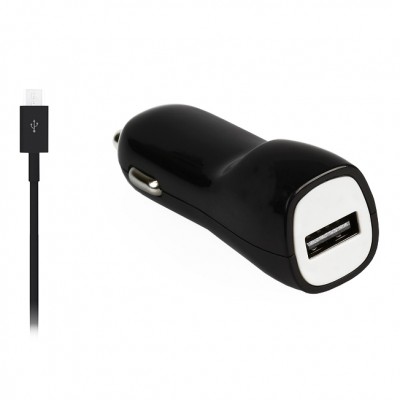 Автомобильное зарядное устройство Smartbuy Intro Black Micro USB