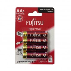 Батареи щелочные Fujitsu LR6(4B)FH, серии High Power, типа АА, 4 шт, (в блистере)