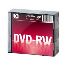 Диск DVD-RW Data Standart 4.7GB 4x 120 Min Slim Case-10 Pack (13430-DSDWM05X)