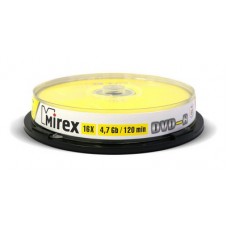 Диск Mirex DVD-R 4.7 GB 16x 10 шт (UL130003A1L)