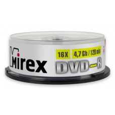 Диск Mirex DVD-R 4.7 GB 16x 25 шт (UL130003A1M)