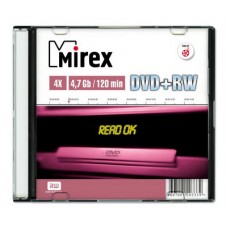 Диск Mirex DVD+RW 4.7GB 4x Slim Case (UL130022A4S)