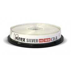 Диск Mirex CD-R Silver 700MB 24x 10 шт (UL120055A8L)
