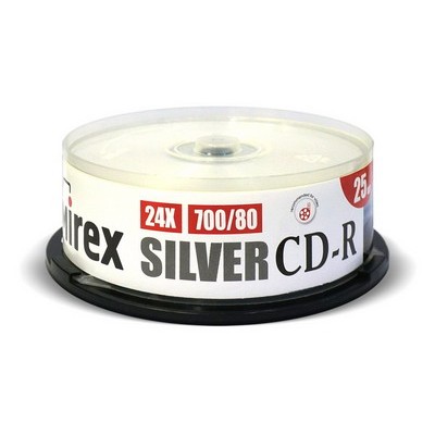 Диск Mirex CD-R Silver 700MB 24x 25 шт (UL120055A8M)