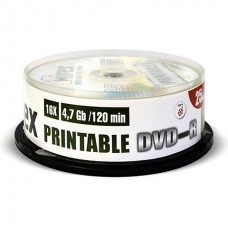 Диск Mirex DVD-R 4.7 GB 16x Printable Cake Box 25 шт (UL130028A1M)