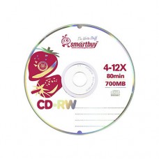 Диск Smartbuy CD-RW 700 Mb 80min 4-12x SP-100 (SB000124)
