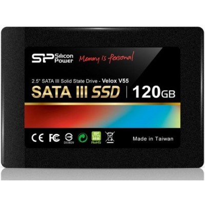 Твердотельный диск 120GB Silicon Power Velox V55, 2.5, SATA III (SP120GBSS3V55S25)