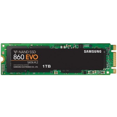 Твердотельный диск 1TB Samsung 860 EVO, M.2, SATA III (MZ-N6E1T0BW)