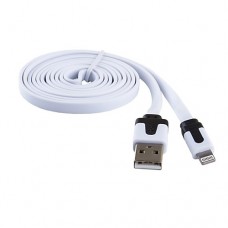 Кабель USB Blast BMC-212 Lightning (8pin) White плоский 1m