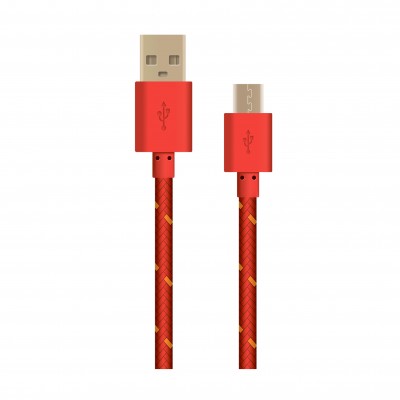Кабель OXION DCC288 для Samsung USB 2.0 - Micro-USB красный 1м