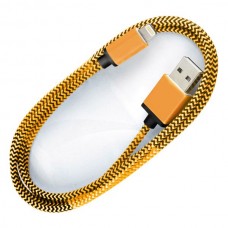 Кабель Smartbuy USB 2.0 - Lightning метал золотой 1.2 м (iK-512met gold)