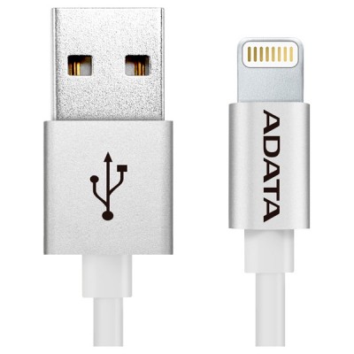 Кабель A-DATA USB - Lightning Silver 1м (AMFIAL-100CMK-CSV)