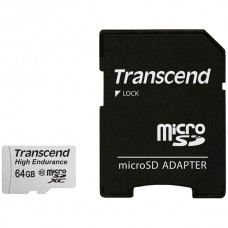 Карта памяти 64GB Transcend Class 10 + SD-адаптер (TS64GUSDXC10V)